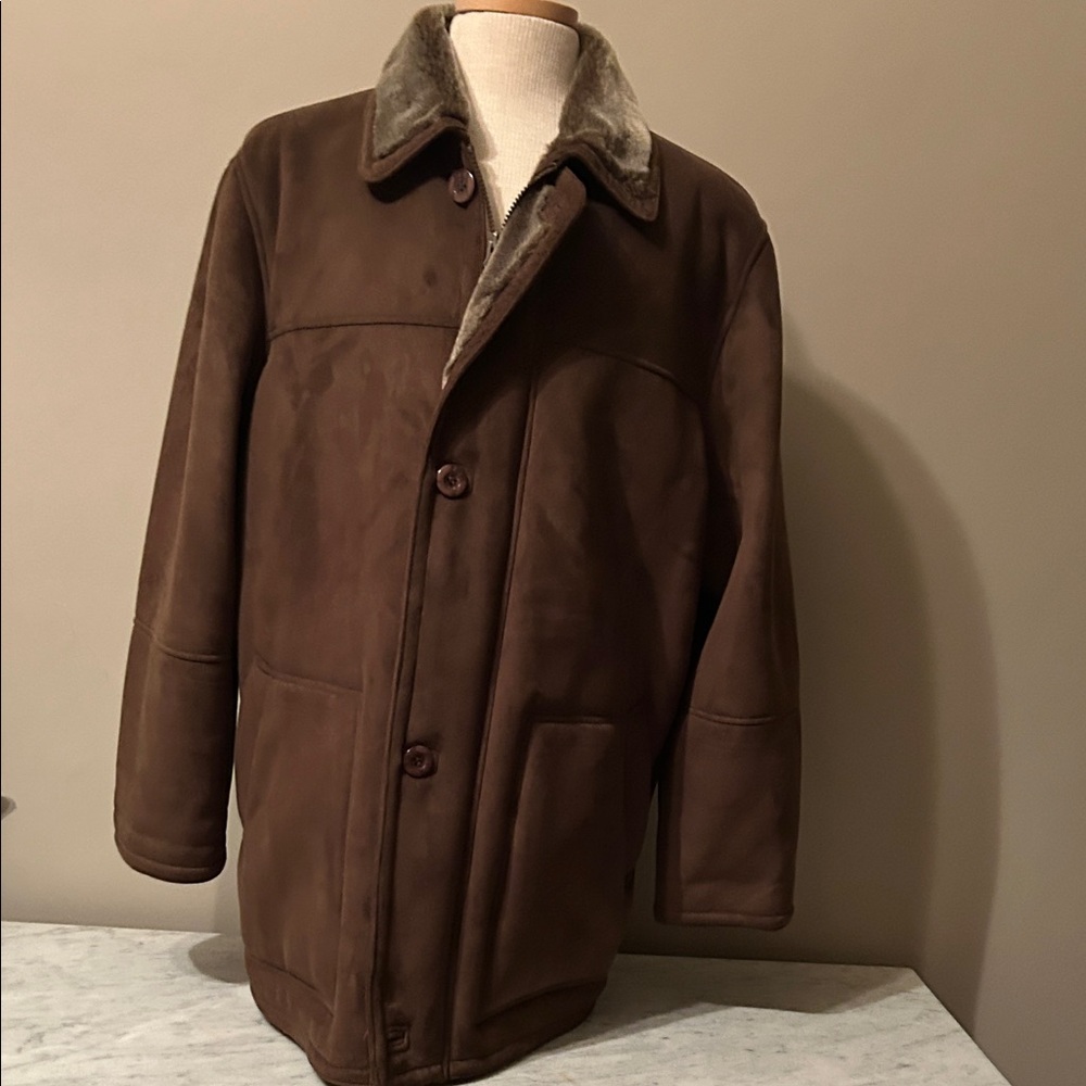 Massimo Men’s Brown Suede Coat